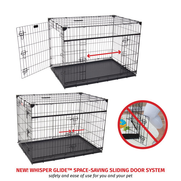 Tucker Murphy Pet™ Seaforth Sliding Double Door Pet Crate & Reviews